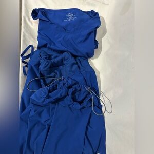 Cherokee Infinity Royal Blue Scrub Set Women’s 4X Top & Pants